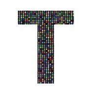 multicolor letter T