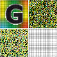 Letter G (mixed mosaic)