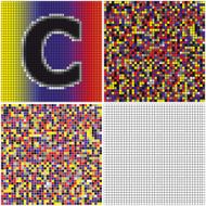 Letter C (mixed mosaic)