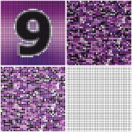 Number nine (mixed mosaic)