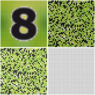 Number eight (mixed mosaic)