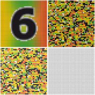 Number six (mixed mosaic)