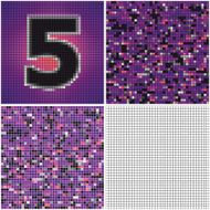 Number five (mixed mosaic)