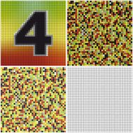 Number four (mixed mosaic)