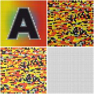 Letter A (mixed mosaic)
