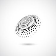 abstract black dots pattern icon N3
