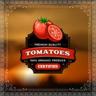 F&amp;B Labels - Tomatoes