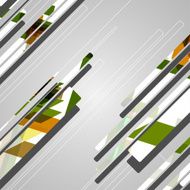 Abstract futuristic geometric shapes N33