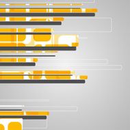 Abstract futuristic geometric shapes N35