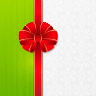 Christmas background with red ribbon N2