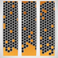 Hexagon Metal Banner N3