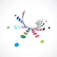 abstract color dots pattern background N5