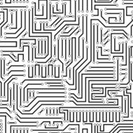 Circuit board seamless pattern N5