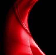 Bright red smooth waves design
