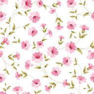 Pink flowers fabric N5
