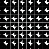 Black and white abstract geometric seamless pattern contrast N5