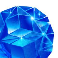 Contemporary bright background with dot textured 3d object N5