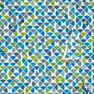 Vector geometric colorful abstract seamless pattern spotted