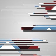 Abstract futuristic geometric shapes N36