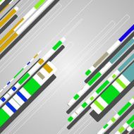 Abstract futuristic geometric shapes N39