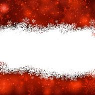 Christmas background with crystallic snowflakes