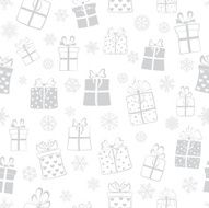 Seamless pattern of gift boxes N4