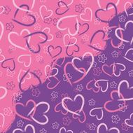 Background of pink hearts