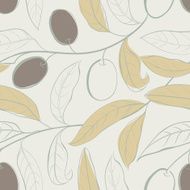 Olive seamless pattern N6