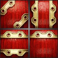 Vector wood and gold background set N3