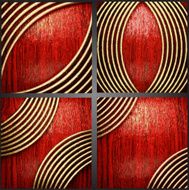 Vector wood and gold background set N4