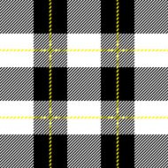 black and white seamless tartan plaid