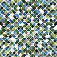 Vector geometric colorful abstract seamless pattern tattered