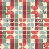 Vintage bright geometric seamless pattern vector abstract