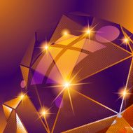 Contemporary bright background dot textured 3d object