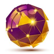 Plastic grain colorful dimensional geometric object sparkling N3