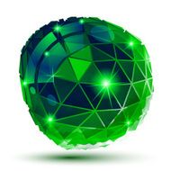 Vector grain technology object multifaceted pixel tech model