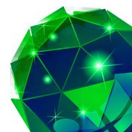 Contemporary background with plastic pixel dimensional template N3
