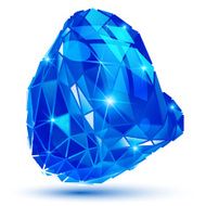 Plastic grain colorful 3d geometric object sparkling figure