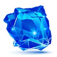 Contemporary 3d plastic pixel dimensional geometric object