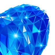 Plastic pixilated background with dimensional complicated object N4