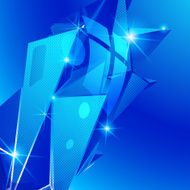 Plastic grain fond with colorful dimensional geometric template N3