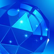 Textured background with plastic deformed flash object 3d N5