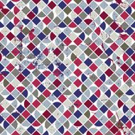Geometric colorful squared maze background vector rhombus