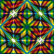 Seamless geometric vintage background illusive colorful pattern