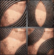 Vector metal background set N22
