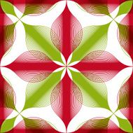 Seamless geometric vintage background floral lined pattern N3