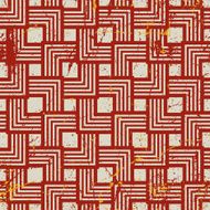 Vintage style geometric seamless background retro vector repeat