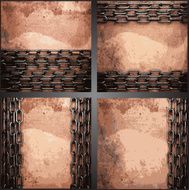 Vector metal background set N29
