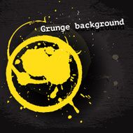 Yellow round blot