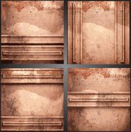 Vector metal background set N47
